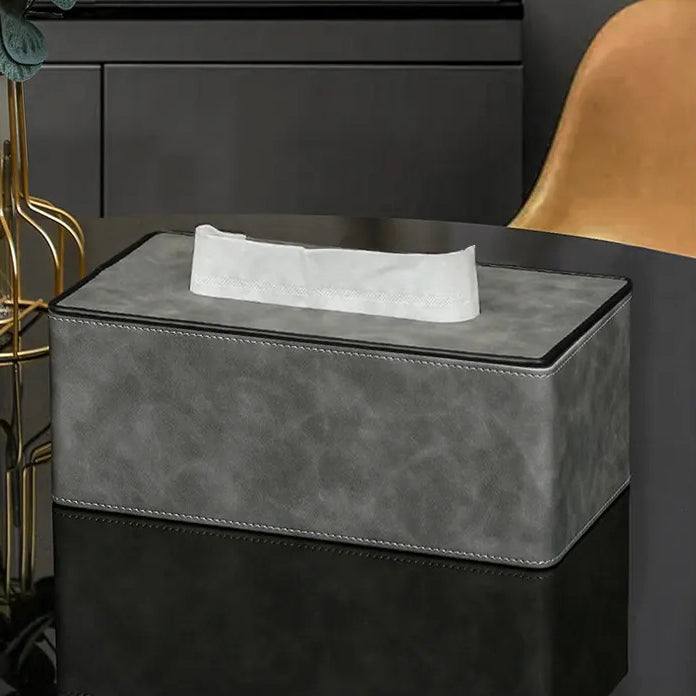 Enhabit Textured Tissue Box Holder - Grey