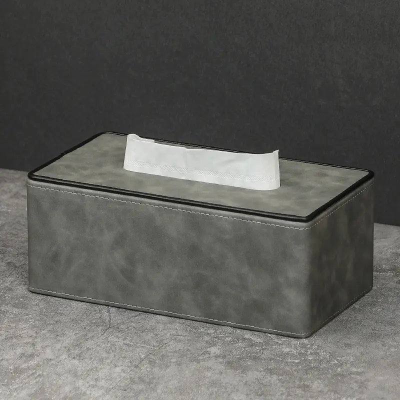 Enhabit Textured Tissue Box Holder - Grey