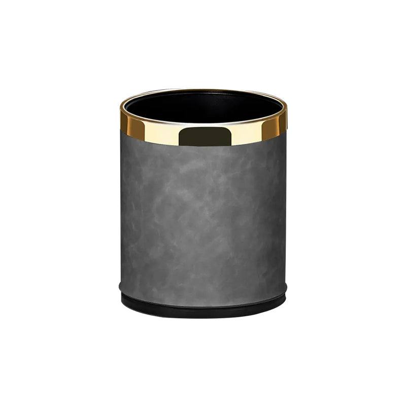 Enhabit Textured Waste Bin - Grey & Gold