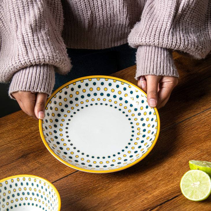 Enhabit Tuscan Dotted Pasta Plate