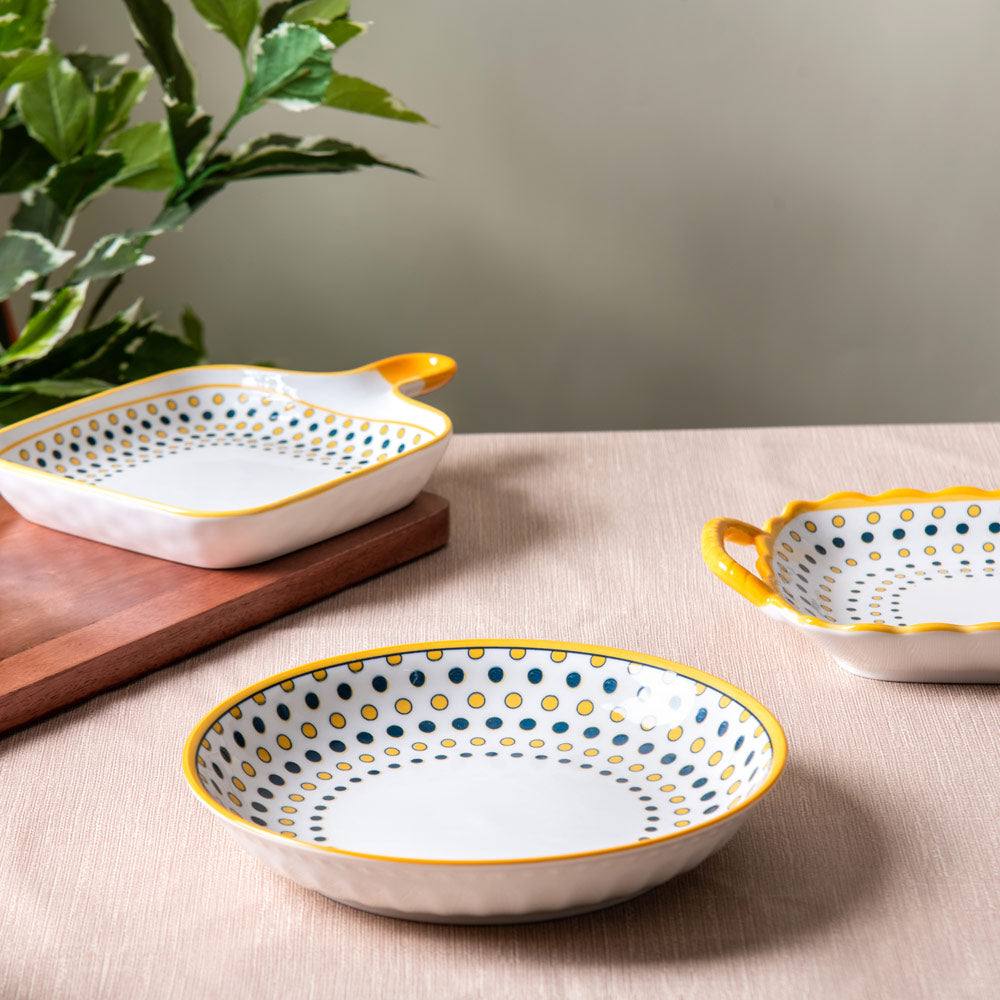 Enhabit Tuscan Dotted Pasta Plate