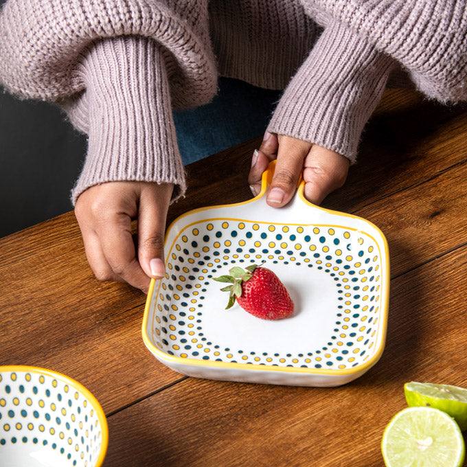 Enhabit Tuscan Dotted Square Serving Pan