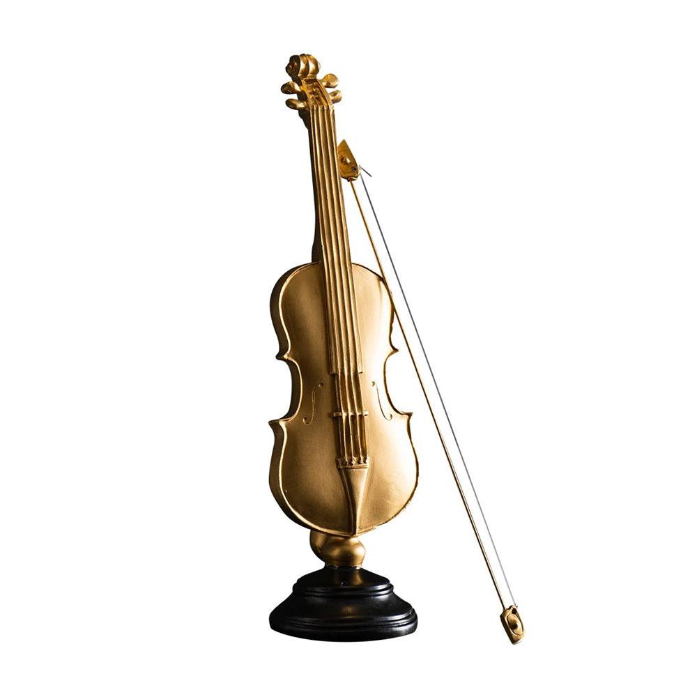 Enhabit Violin Decorative Accent - Gold