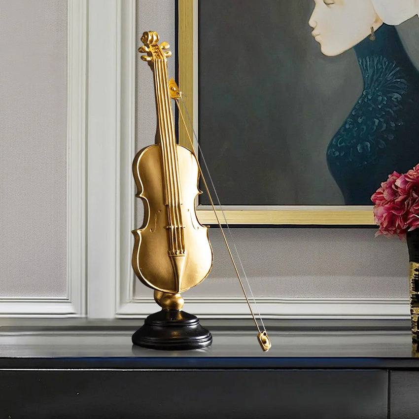 Enhabit Violin Decorative Accent - Gold