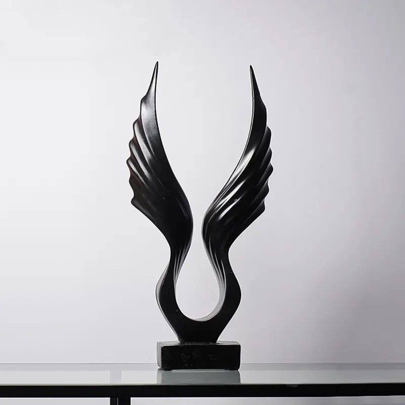 Enhabit Wings Decorative Sculpture - Black