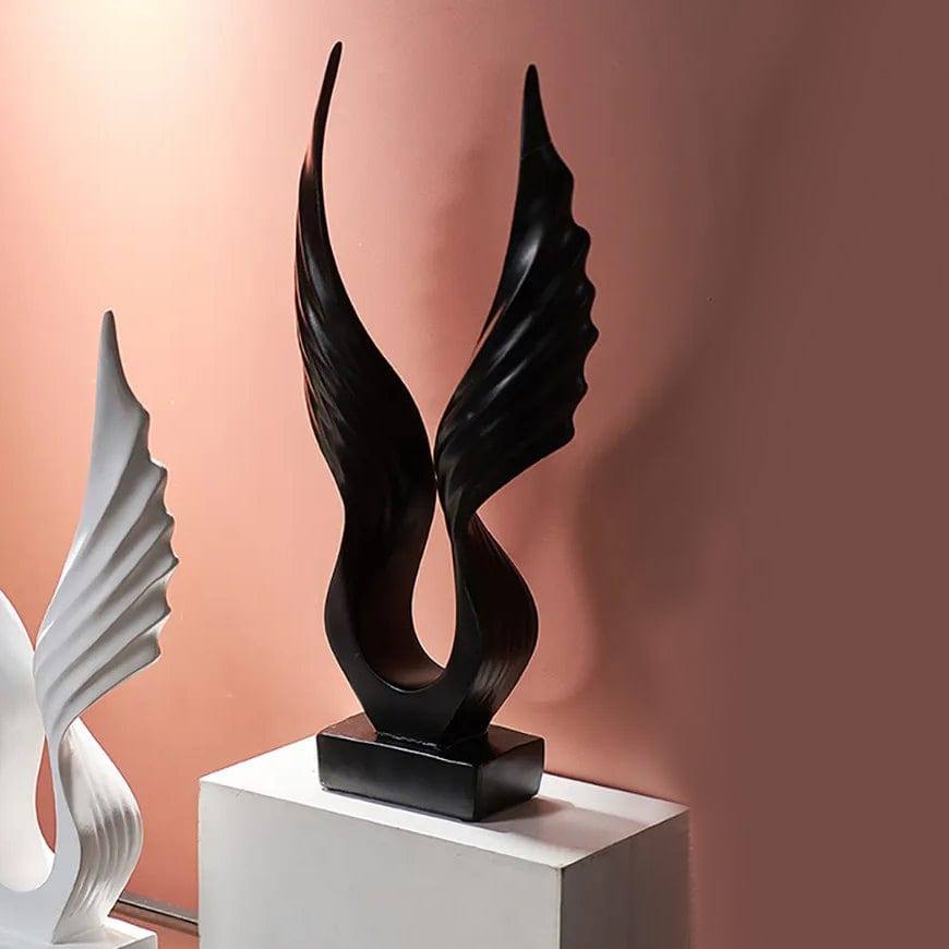 Enhabit Wings Decorative Sculpture - Black