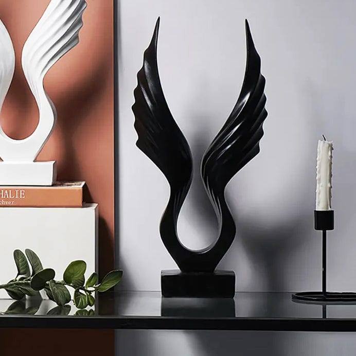 Enhabit Wings Decorative Sculpture - Black