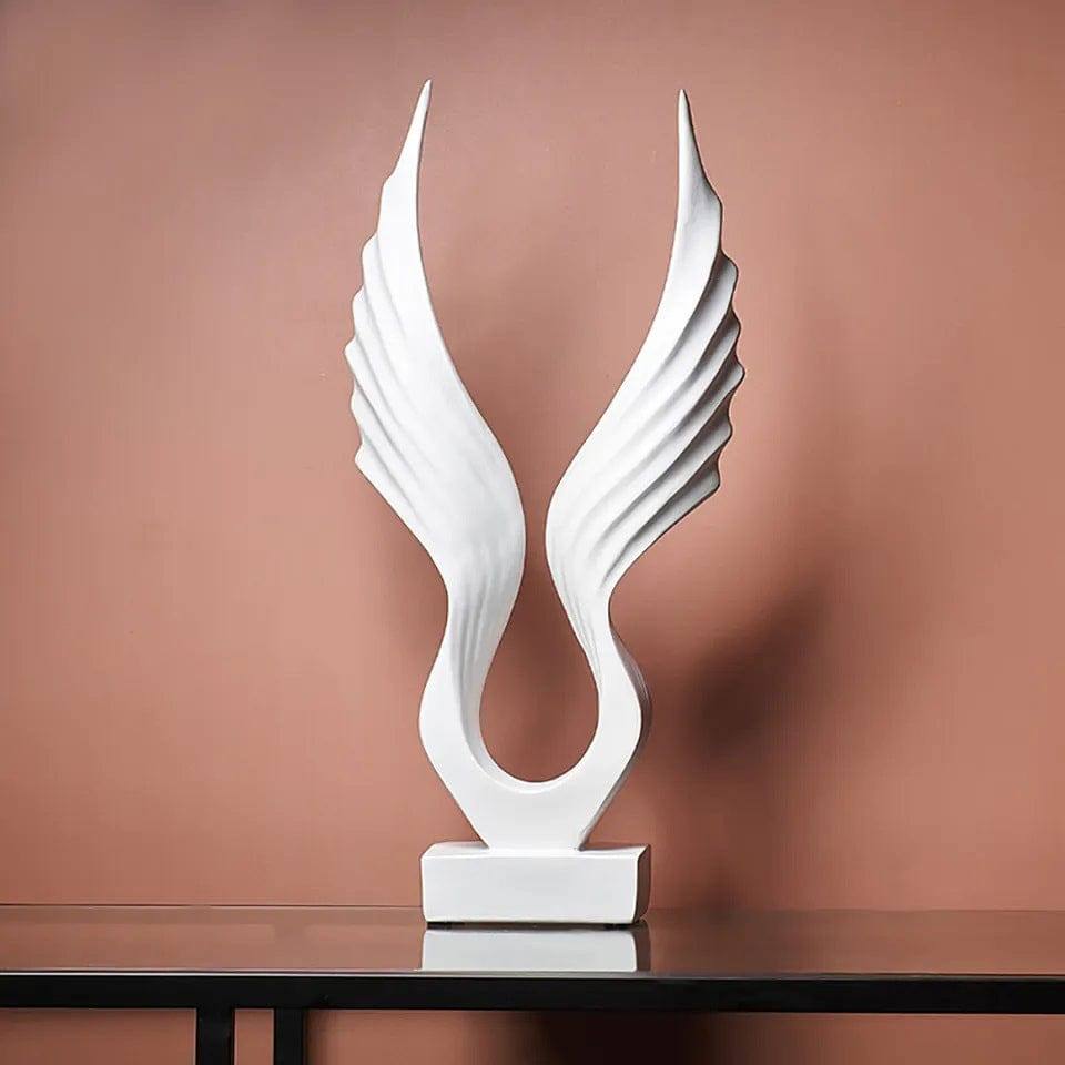 Enhabit Wings Decorative Sculpture - White