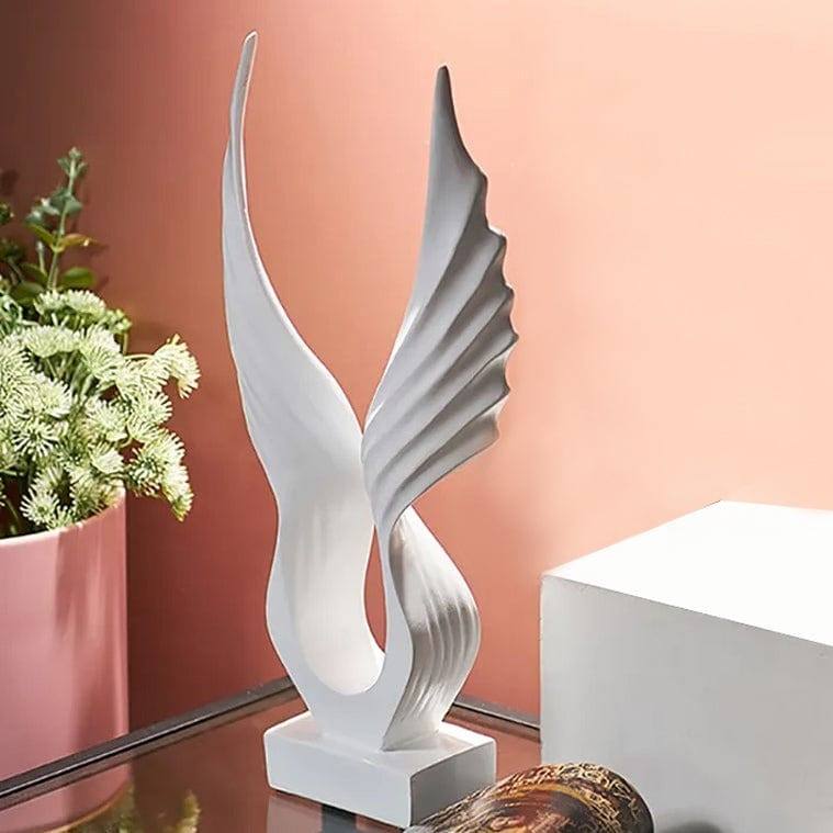 Enhabit Wings Decorative Sculpture - White