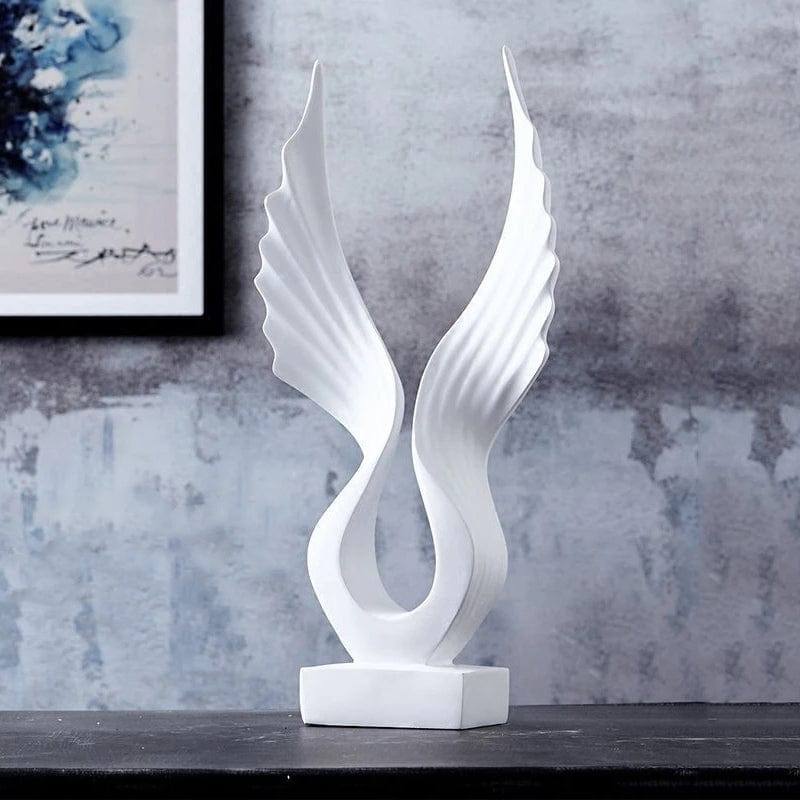 Enhabit Wings Decorative Sculpture - White