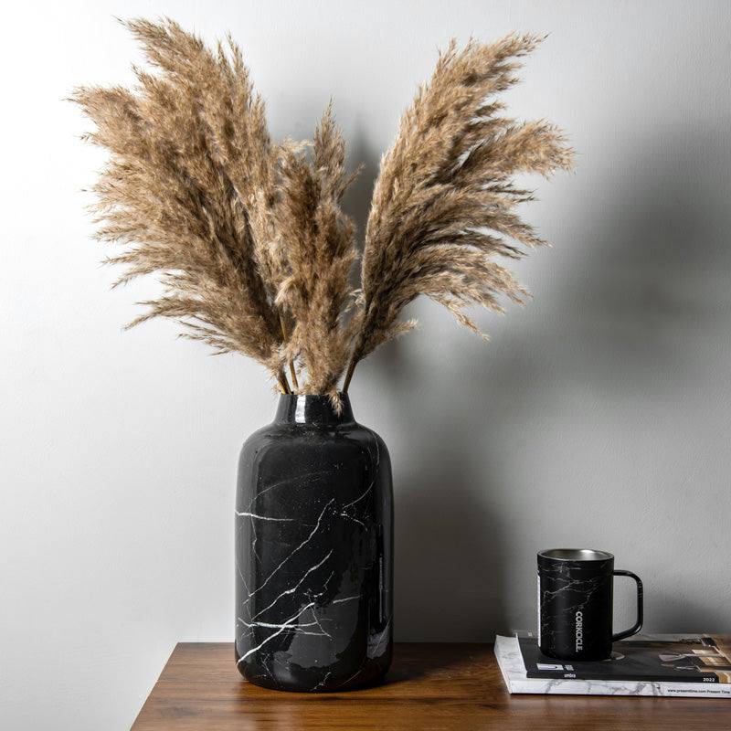 ESQ Living Alina Vase Large - Black Marble