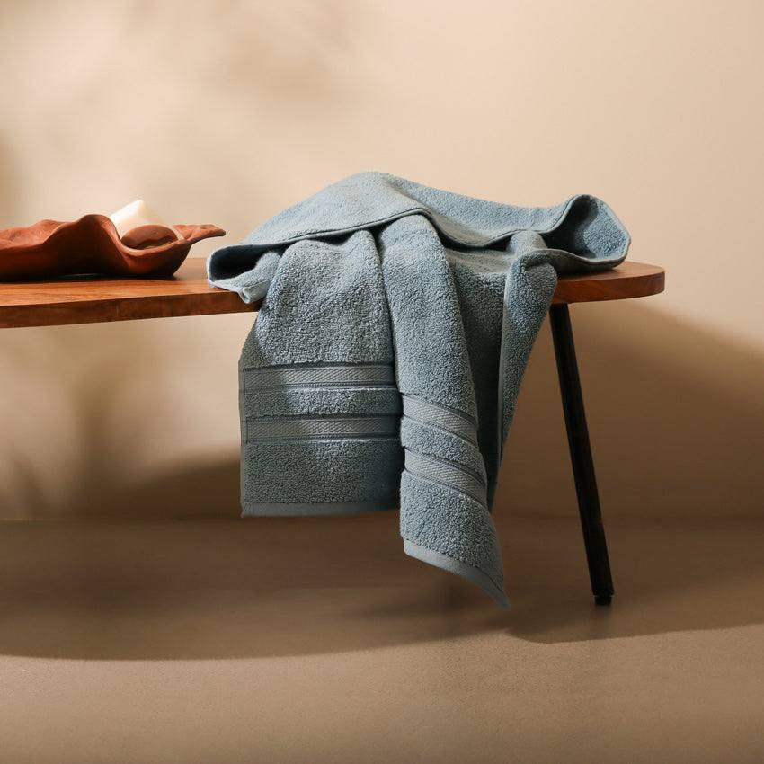 ESQ Living Atelier Egyptian Cotton Bath Towel - Blue