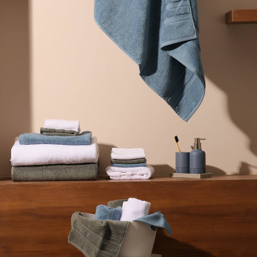 ESQ Living Atelier Egyptian Cotton Bath Towel - Blue
