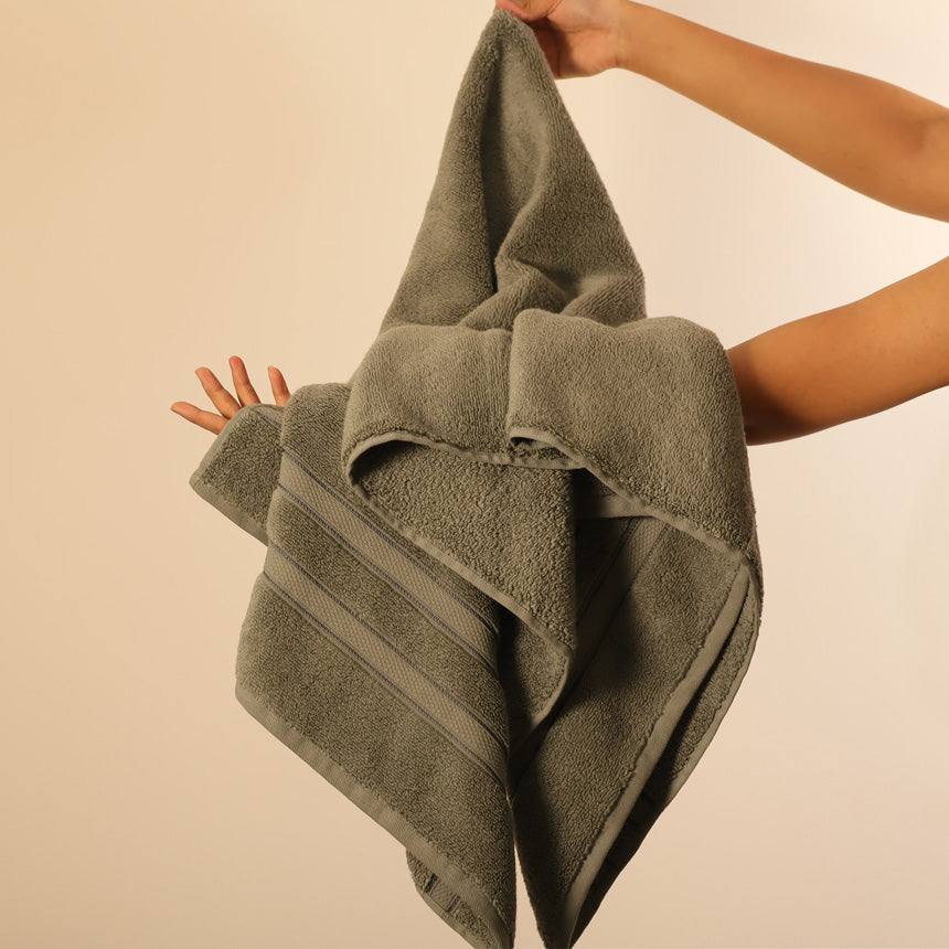 ESQ Living Atelier Egyptian Cotton Bath Towel - Dusty Olive