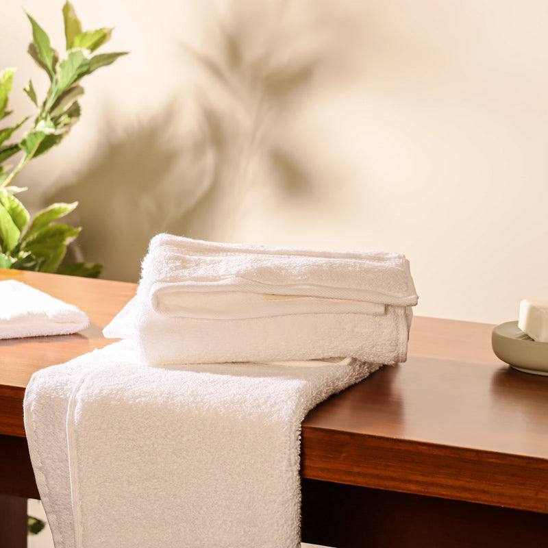 ESQ Living Atelier Egyptian Cotton Hand Towels, Set of 2 - Ivory