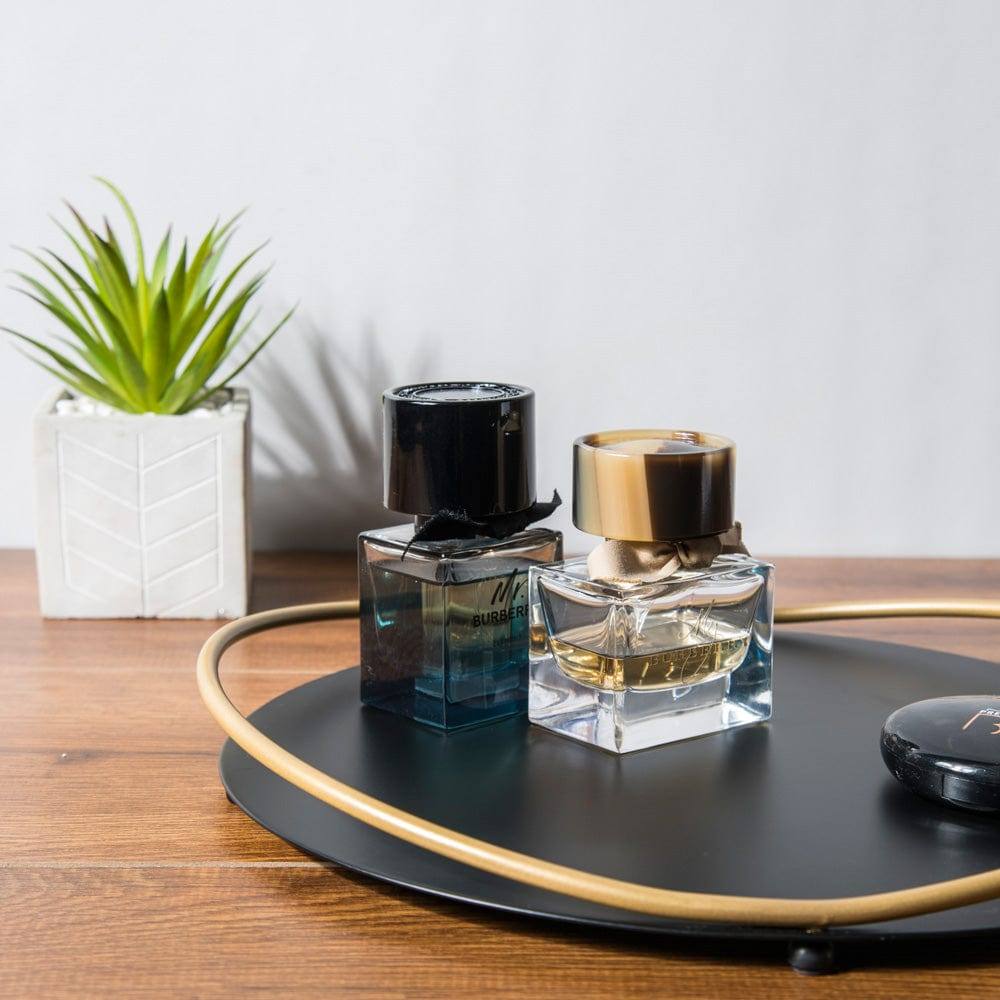 ESQ Living Cadence Vanity Tray - Black Gold