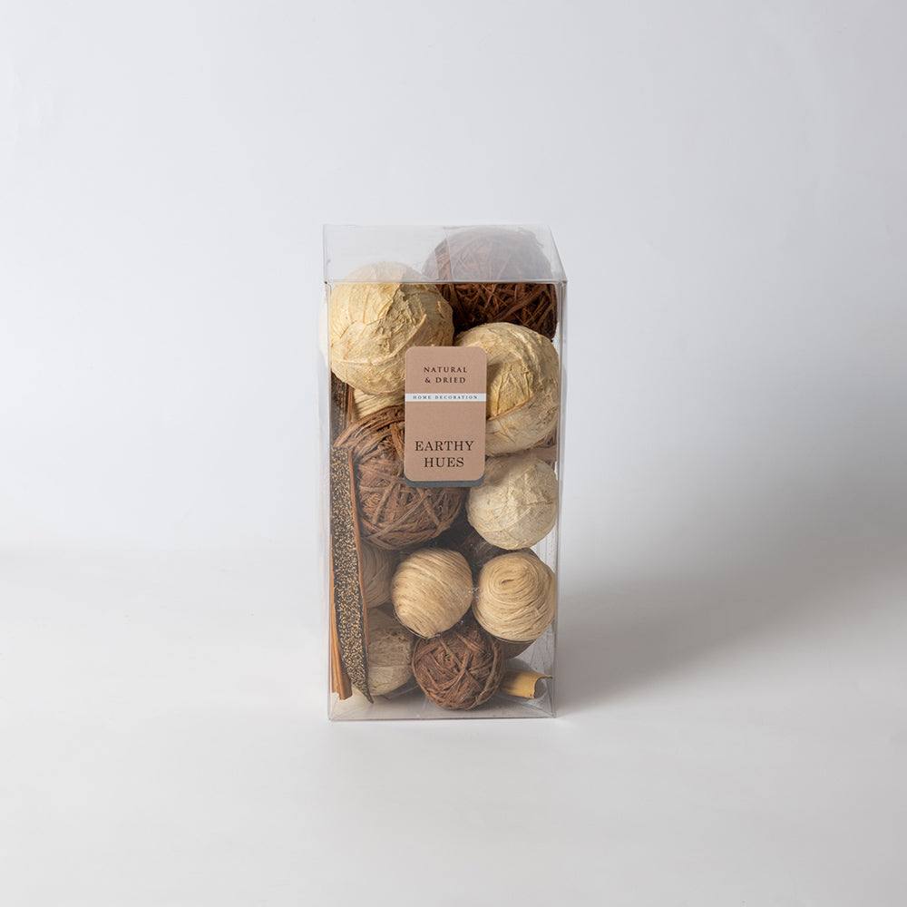 ESQ Living Decorative Vase Filler Balls - Assorted Brown