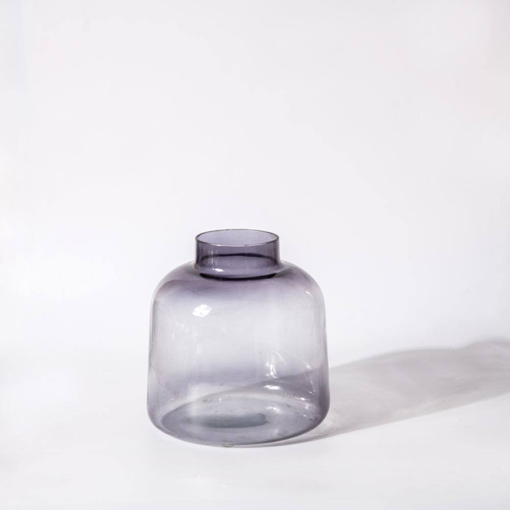 ESQ Living Isla Glass Vase Medium - Shaded Grey