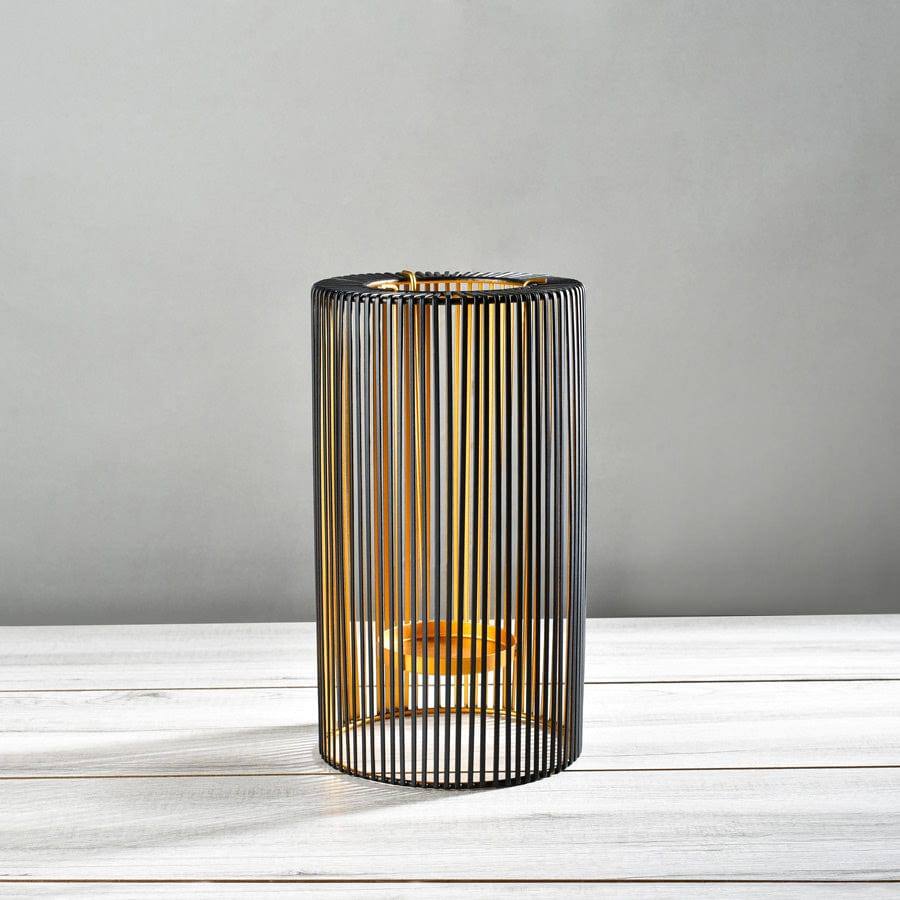 ESQ Living Lines Candle Holder Large - Black Gold