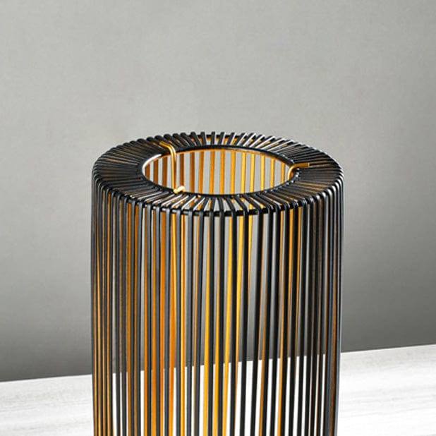 ESQ Living Lines Candle Holder Large - Black Gold