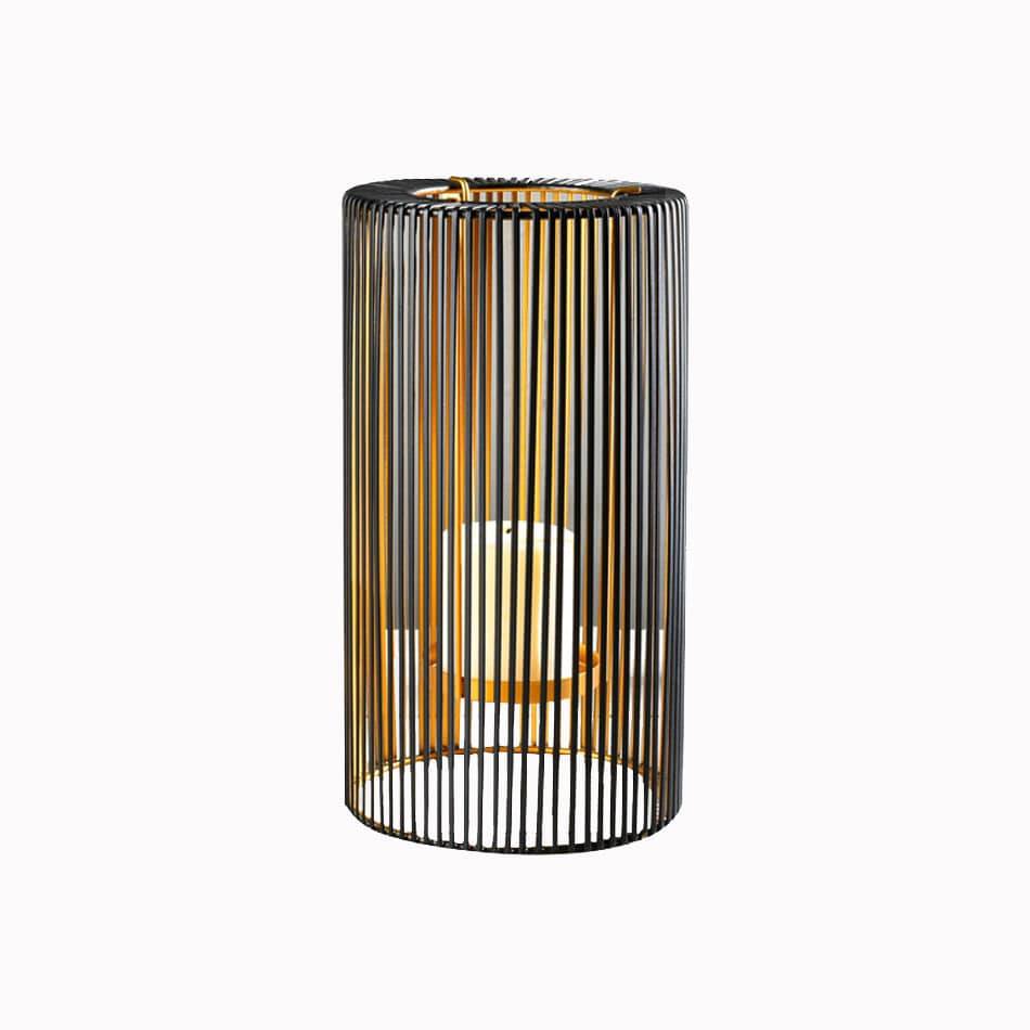 ESQ Living Lines Candle Holder Large - Black Gold