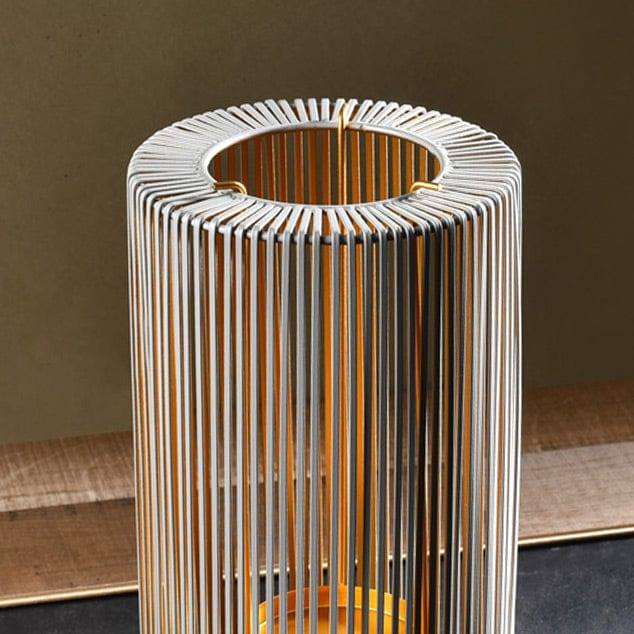 ESQ Living Lines Candle Holder Large - Grey Gold