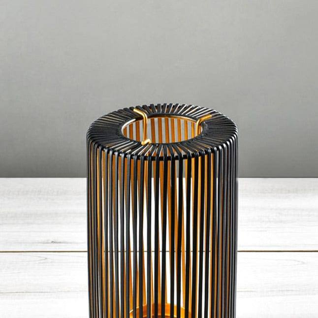 ESQ Living Lines Tealight Holder Medium - Black Gold