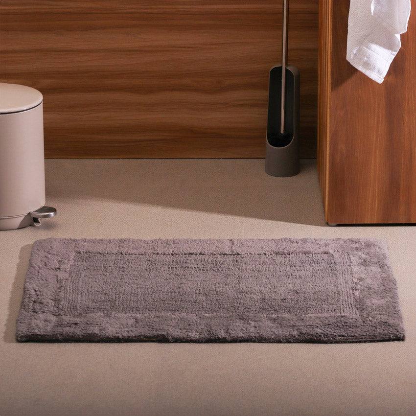 ESQ Living Lynn Reversible Handloom Bathmat - Grey