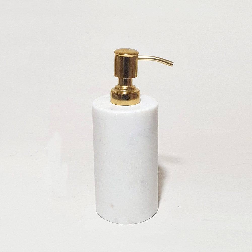 ESQ Living Marble Soap Dispenser - White and Gold
