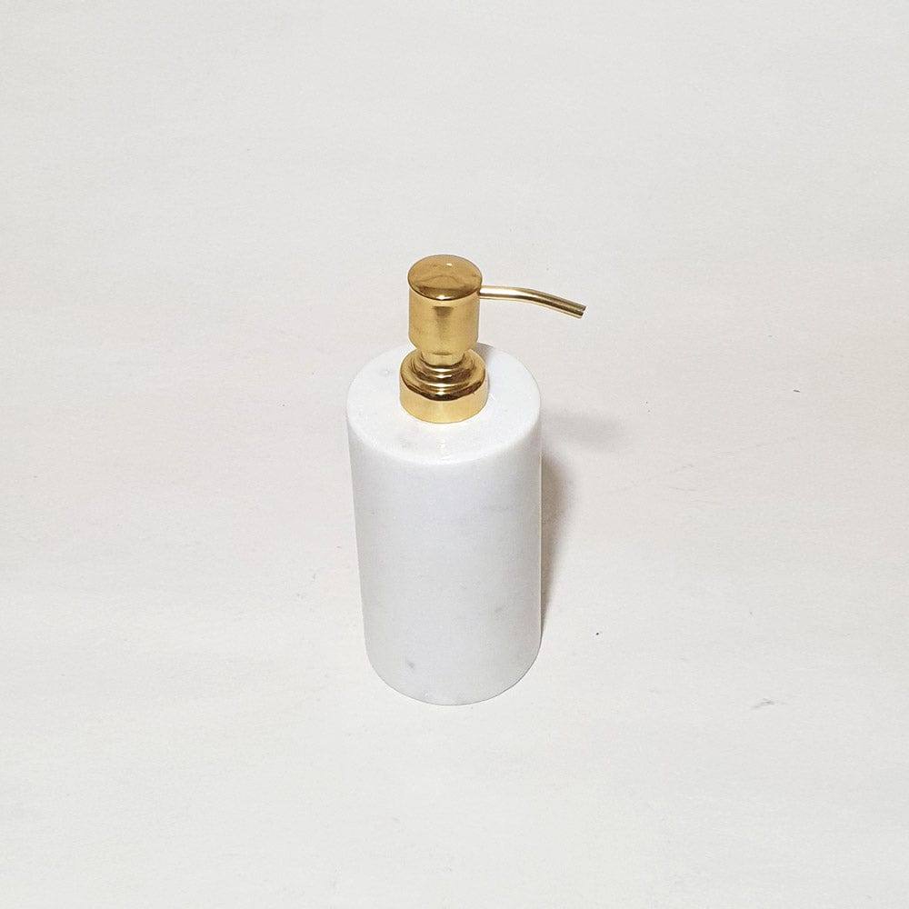 ESQ Living Marble Soap Dispenser - White and Gold