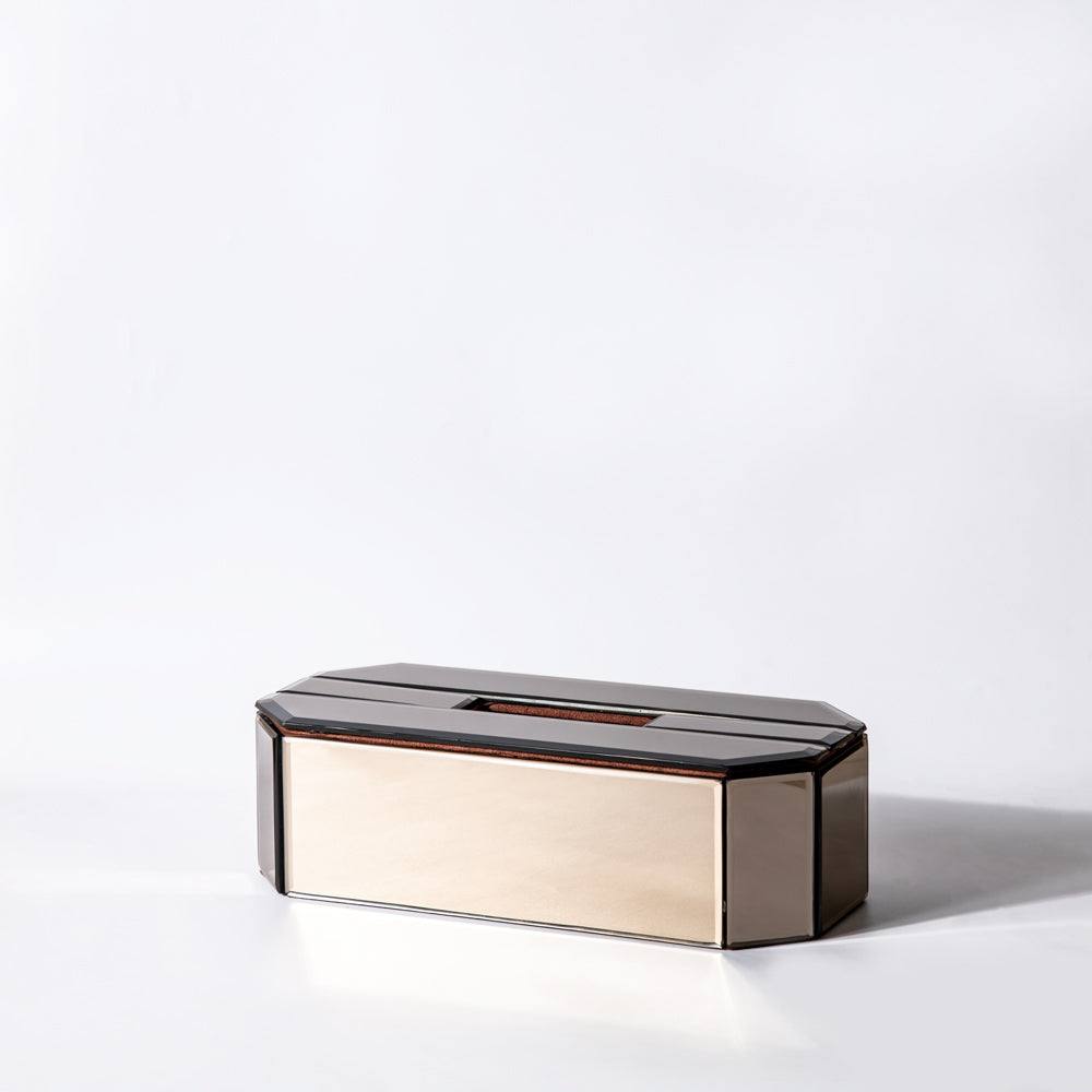 ESQ Living Mirror Tissue Box Holder - Light Bronze