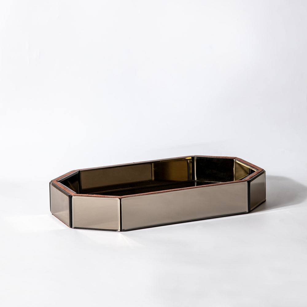 ESQ Living Mirror Vanity Tray - Light Bronze