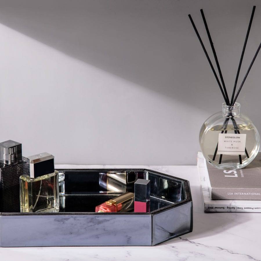 ESQ Living Mirror Vanity Tray - Metal Grey