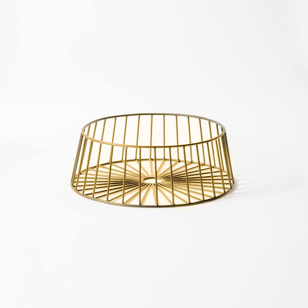 ESQ Living Multi-purpose Metal Basket Wide - Gold