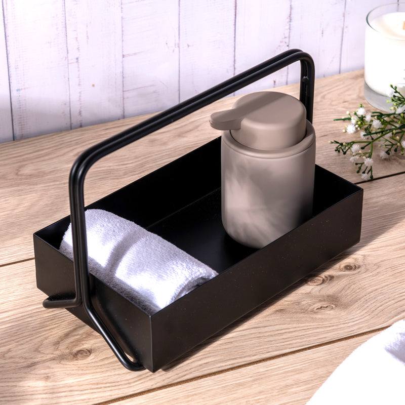 ESQ Living Posta Metal Caddy Medium - Black