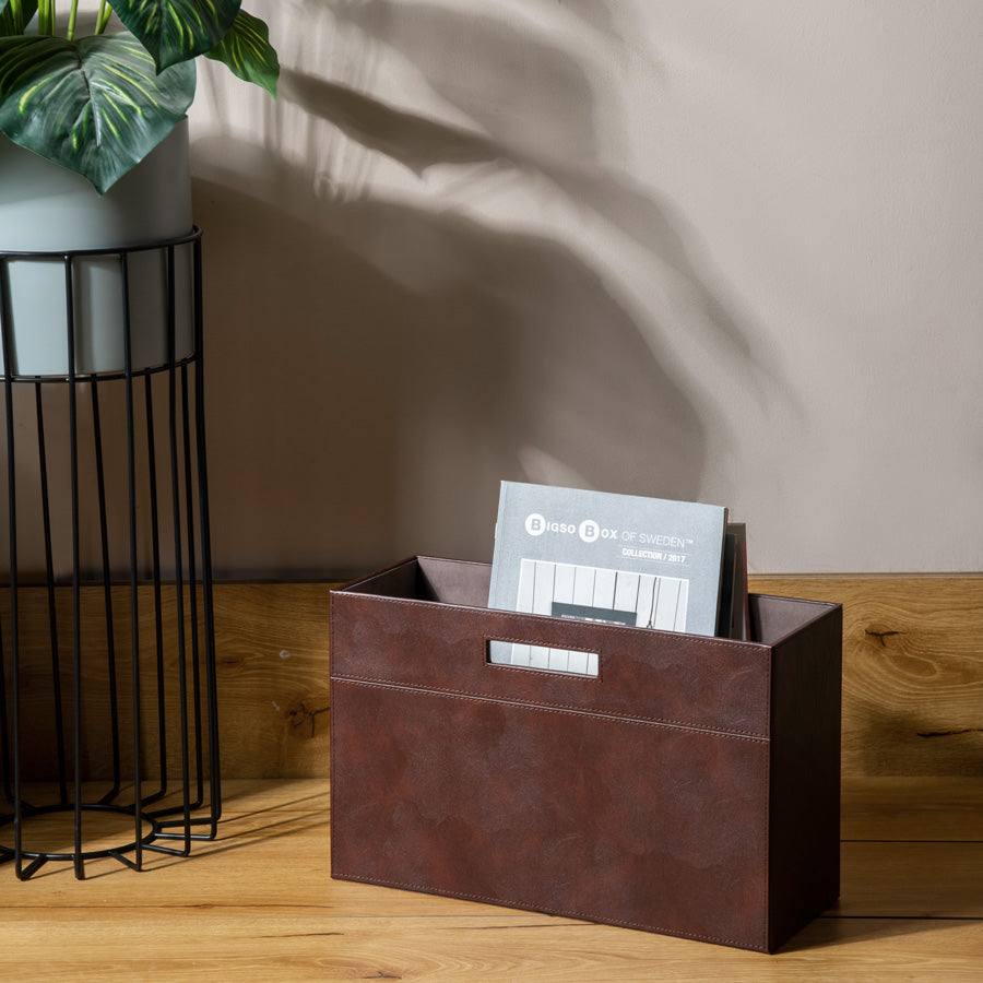 ESQ Living Savoy Magazine Holder - Brown