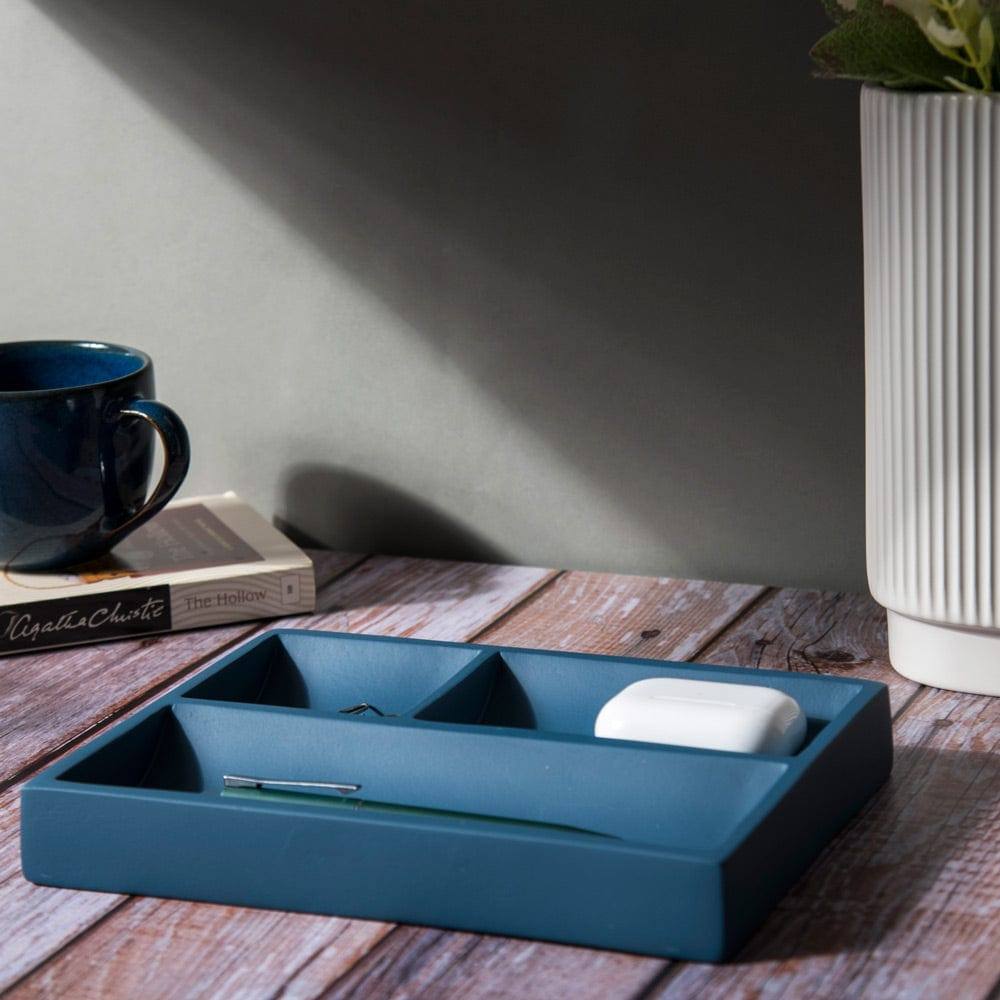 ESQ Living Sectional Desk Tray - Ink Blue