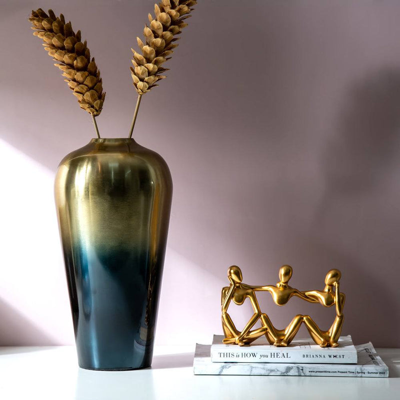 ESQ Living Sintra Metal Vase Medium - Brushed Gold