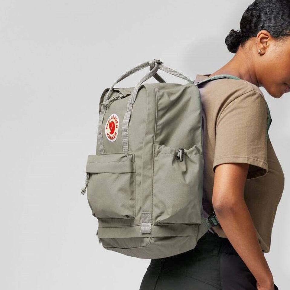 Fjallraven Kanken Outlong Backpack Fog Modern Quests