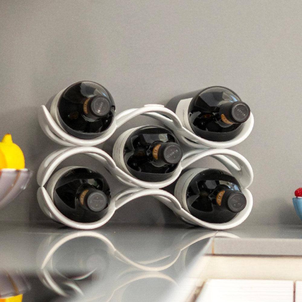 Guzzini Italy Cuvee Wine Bottle Rack - White