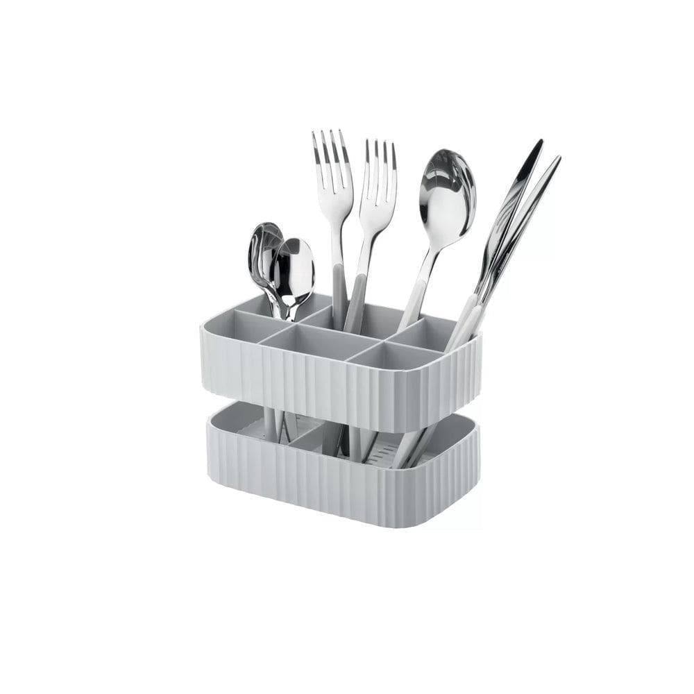 Guzzini Italy Drain & Safe Cutlery Drainer - Grey