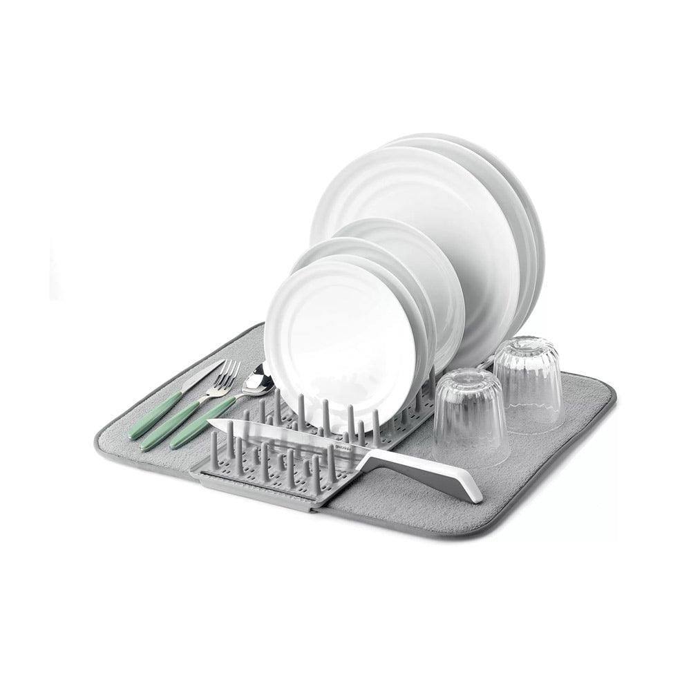 Guzzini Italy Dry & Safe Dish Drainer with Mat - Grey