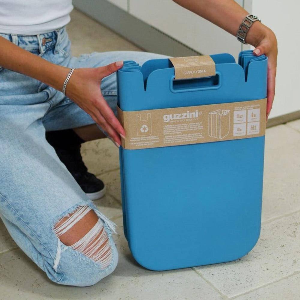 Guzzini Italy Eco Packly Storage Bin - Powder Blue