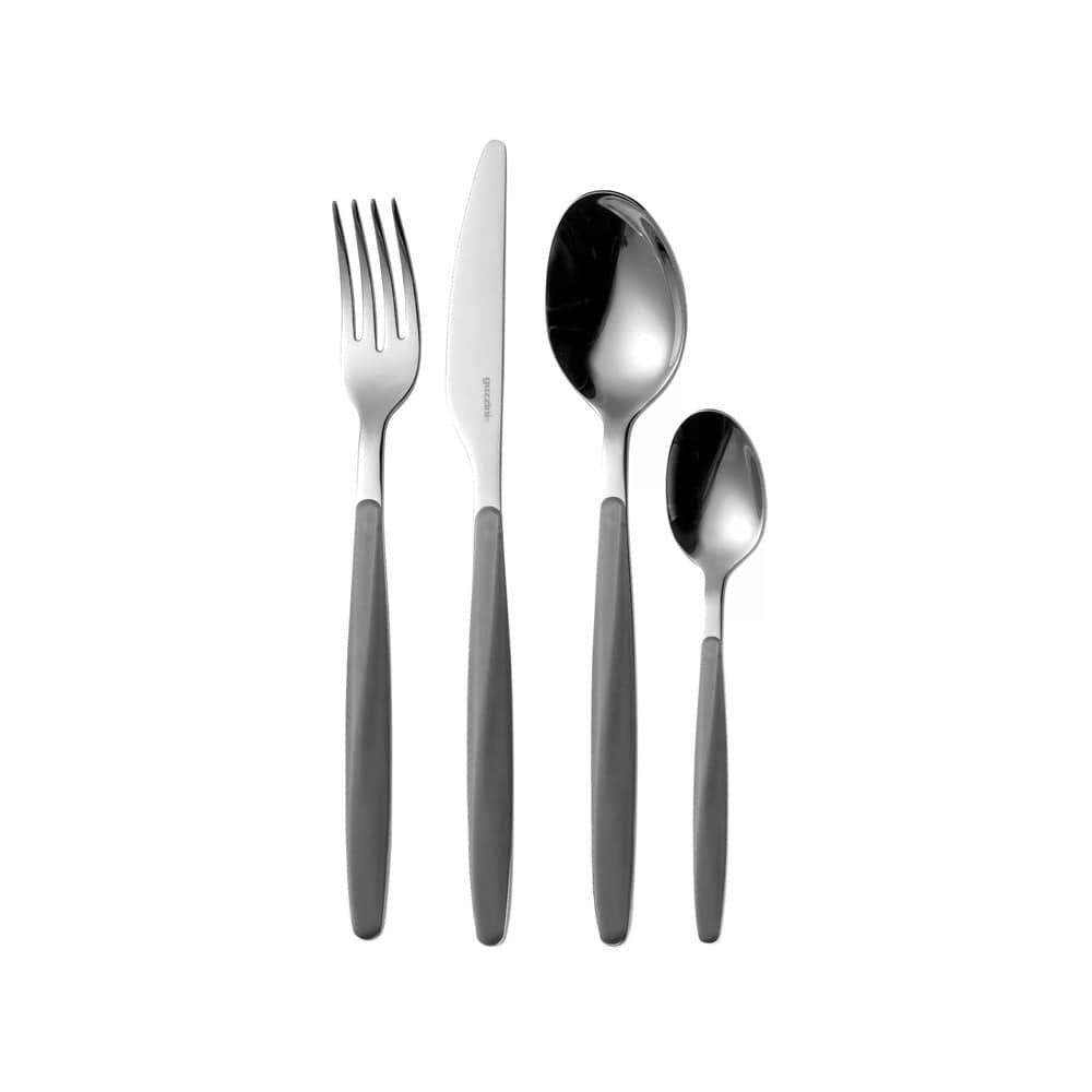 Guzzini Italy My Fusion 24-Piece Cutlery Set - Grey