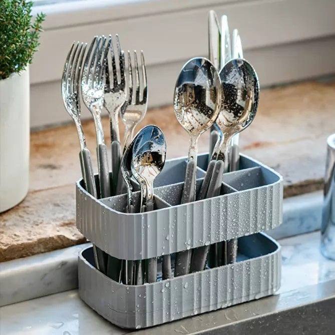 Guzzini Italy My Fusion 24-Piece Cutlery Set - Grey