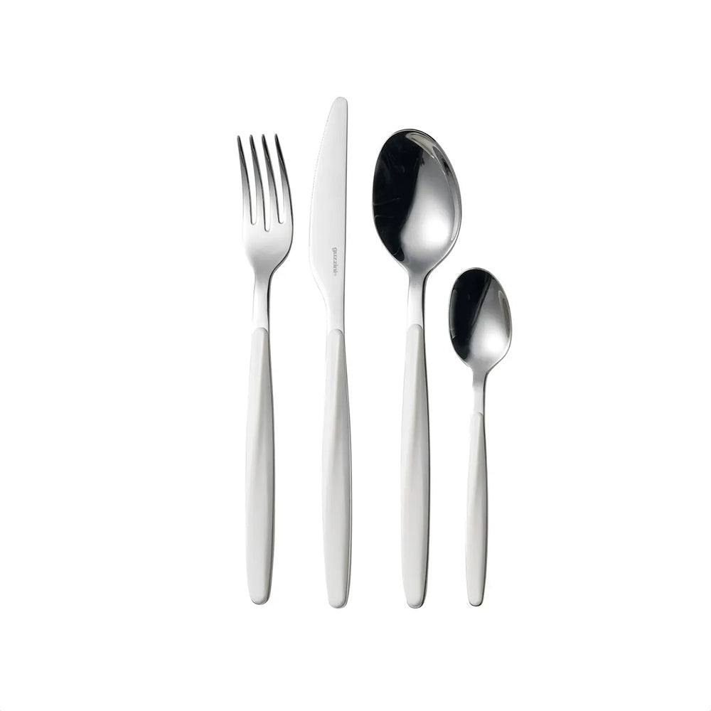 Guzzini Italy My Fusion 24-Piece Cutlery Set - White