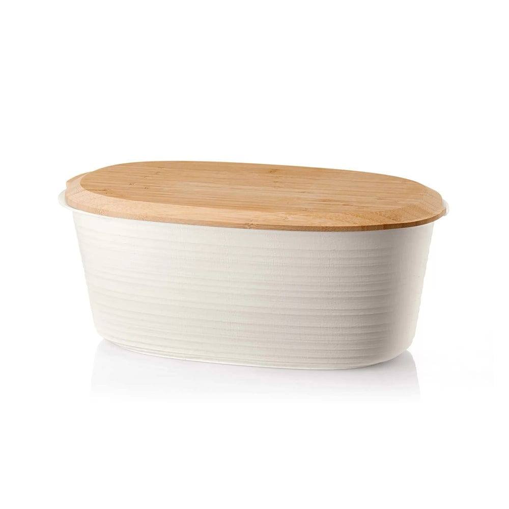 Guzzini Italy Tierra Bread Box - Milk White