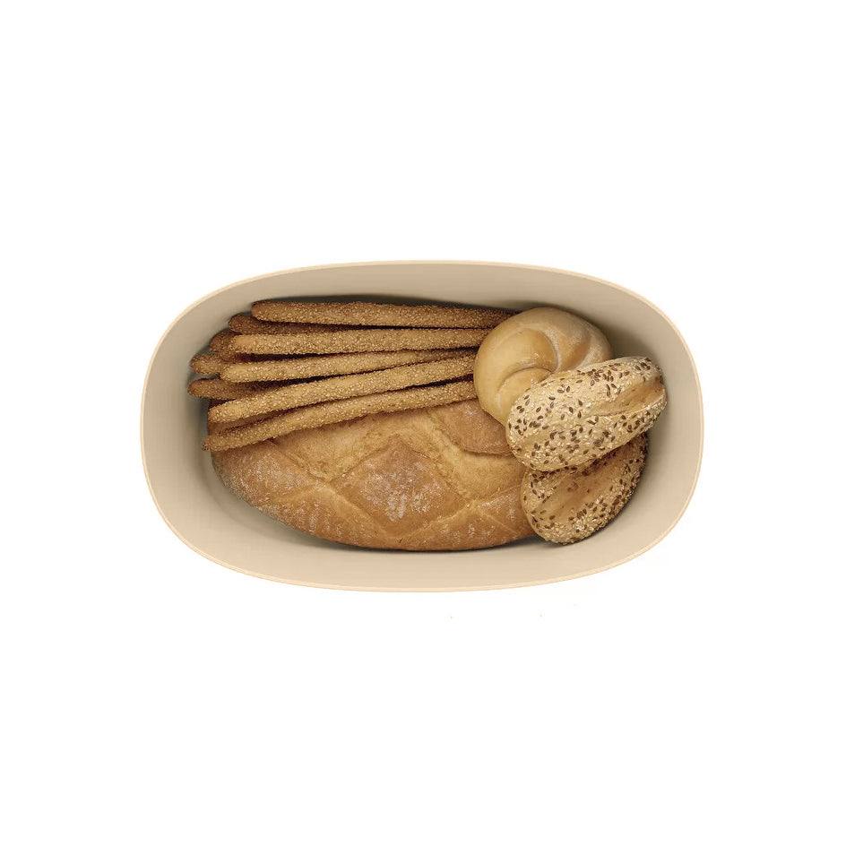 Guzzini Italy Tierra Bread Box With Board Large - Clay