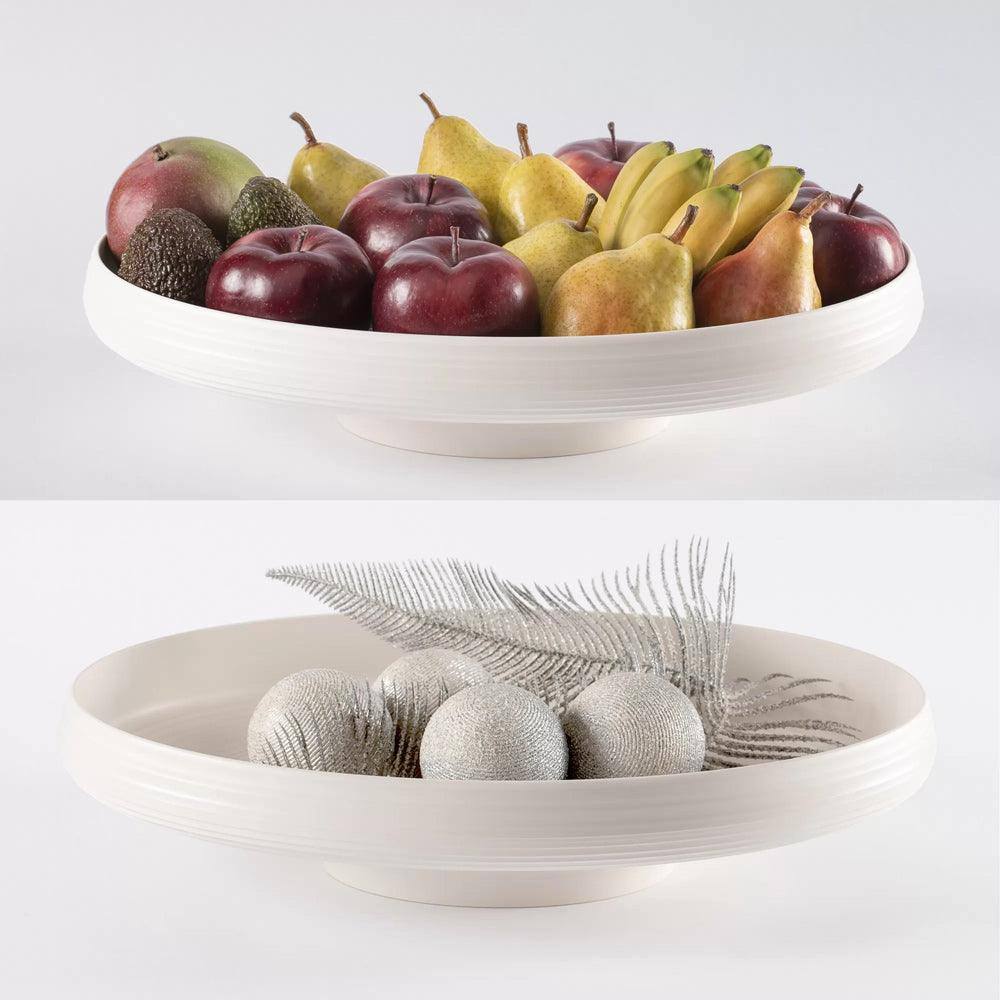 Guzzini Italy Tierra Fruit Bowl Large - Milk White