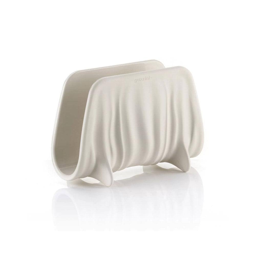 Guzzini Italy Tierra Napkin Holder - Milk White